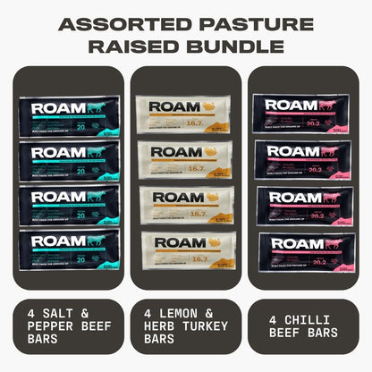 Assorted Pasture Raised Meat Bar Bundle