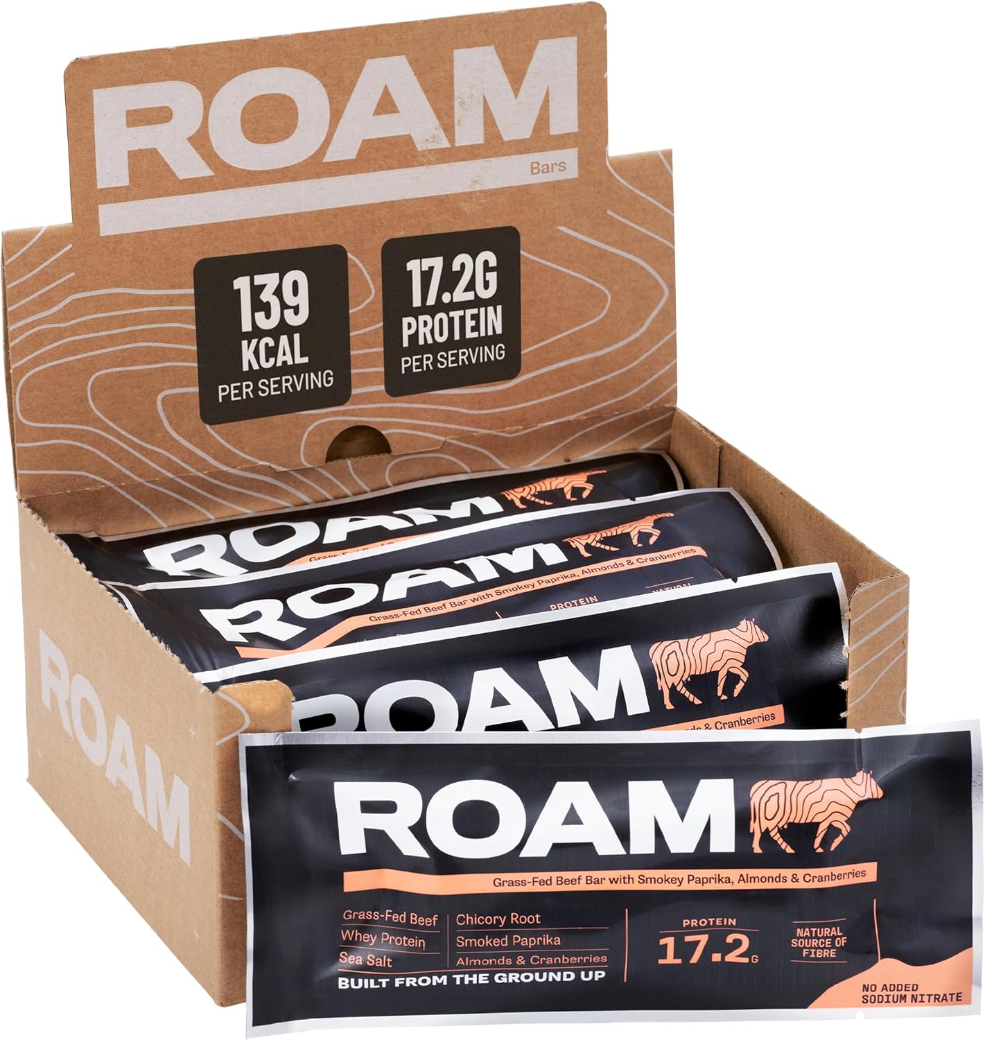 Smokey Paprika, Cranberry & Almond Beef Bar