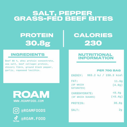 Rindfleisch-Häppchen mit Salz, Pfeffer und Steinpilzen (B2B) 