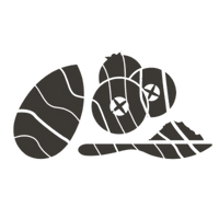 A variety of potato shapes including whole and sliced.